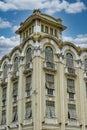 Architecture of the streets of Guayaquil. The building is in colonial style. Downtown Guayaquil