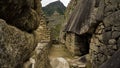 Architecture of the streets of Machu Picchu, Cusco Peru Royalty Free Stock Photo