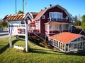 Architecture and surroundings Gota Kanal on the water, sweden