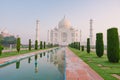 The architecture of the Taj Mahal is an ivory-white marble mausoleum on the south bank of the Yamuna River in the city of Agra