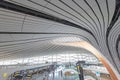 Architecture of Terminal building of daxing international airport Royalty Free Stock Photo