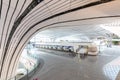 Architecture of Terminal building of daxing international airport Royalty Free Stock Photo