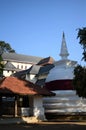 Buddhist stupa at the territory of Buddha Tooth Temple in Kandy, Sri Lanka