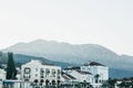 Architecture in Tivat in Montenegro. Royalty Free Stock Photo