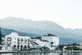 Architecture in Tivat in Montenegro. Royalty Free Stock Photo