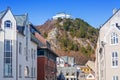 Architecture of the town and viewpoint hill of Alesund, Norway