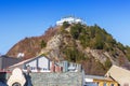 Architecture of the town and viewpoint hill of Alesund, Norway