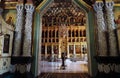 Architecture of Trinity Sergius Lavra. Old church interior. Royalty Free Stock Photo