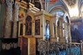 Architecture of Trinity Sergius Lavra. Old church interior. Royalty Free Stock Photo