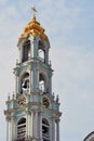 Architecture of Trinity Sergius Lavra, Sergiyev Posad, Moscow region, Russia. Main belfry Royalty Free Stock Photo