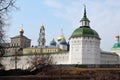 Architecture of Trinity Sergius Lavra in Sergyev Posad, Russia. Royalty Free Stock Photo