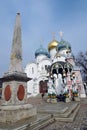 Architecture of Trinity Sergius Lavra in Sergyev Posad, Russia. Old church.