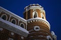 Architecture of Tsaritsyno park in Moscow. Figured bridge.