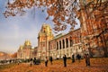 Architecture of Tsaritsyno park in Moscow. Grand Palace