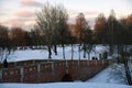 Architecture of Tsaritsyno park in Moscow, Russia. Royalty Free Stock Photo