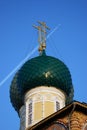 Architecture of Tutaev town, Russia. Resurrection cathedral.