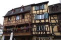 Old typical Alsatian house in France