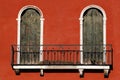 Architecture in Venice with balcony, Italy