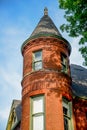 Architecture of Victorian Brick Bed and Breakfast Home Royalty Free Stock Photo