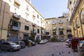 Architecture view of a living block from Naples