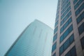 Architecture view. Modern skyscrapers detail in downtown Los ÃÂngeles, California, United States of America. Royalty Free Stock Photo