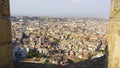 Architecture view of Naples city from Castle Sant`Elmo