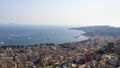 Architecture view of Naples city from Castle Sant`Elmo