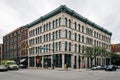 Architecture in the Warehouse District, Cleveland, Ohio Royalty Free Stock Photo