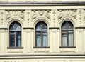 Architecture - windows and decorations Royalty Free Stock Photo