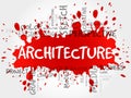 Architecture word cloud Royalty Free Stock Photo