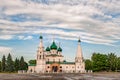 Architecture of Yaroslavl town, Russia. Old orthodox church of Elijah the Prophet. UNESCO World Heritage Site Royalty Free Stock Photo