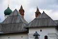 Architecture of Zaryadye park in Moscow. Old churches and chambers Royalty Free Stock Photo