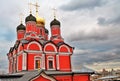 Architecture of Zaryadye park in Moscow. Znamensky Church of the former Znamensky monastery