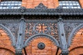 Architecural detail of a beautifully renovated old textile factory Royalty Free Stock Photo