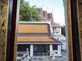 Architecutre and building inside the Wat Pho Royalty Free Stock Photo