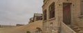 The Architekt house at German Kolmanskop Ghost Town with the abandoned buildings in the Namib desert Royalty Free Stock Photo