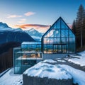 Architektur Konzept Brainstorming Skizze moderne Bauform der Zukunft eines Haus oder Bauwerk mit viel Glas Digital