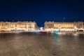 Architercture of the Place de la Concorde at dusk, Paris. France