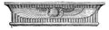 Architrave of Entablature over Doorway,  Great Temple, vintage engraving Royalty Free Stock Photo