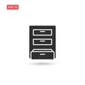 Archive box icon vector isolated 12 Royalty Free Stock Photo