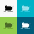 Archive, catalog, directory, files, folder Icon Over Various Background. glyph style design, designed for web and app. Eps 10