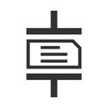 Archive file sign icon