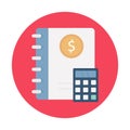 Archive flat background vector icon which can easily modify or edit Royalty Free Stock Photo