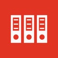 The archive folder icon. Document and data, portfolio, office symbol. Flat
