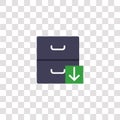 archive icon sign and symbol. archive color icon for website design and mobile app development. Simple Element from interaction Royalty Free Stock Photo