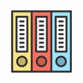 Archive icon vector image.