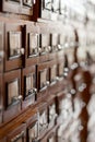 Archive lockers in the library