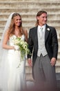 ARCHIVE: MARRIAGE OF FRANCESCO TOTTI AND ILARY BLASI, ROME 19.05.2005 Royalty Free Stock Photo