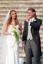 ARCHIVE: MARRIAGE OF FRANCESCO TOTTI AND ILARY BLASI, ROME 19.05.2005 Royalty Free Stock Photo