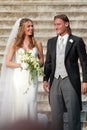 ARCHIVE: MARRIAGE OF FRANCESCO TOTTI AND ILARY BLASI, ROME 19.05.2005 Royalty Free Stock Photo